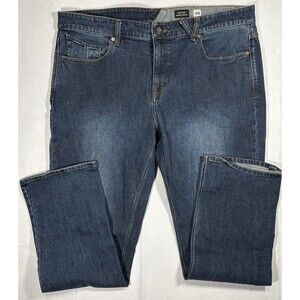 Volcom Solver Men’s Jeans 38”x30” Modern Straight Denim Blue